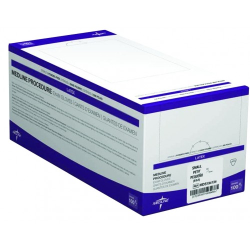 Sterile Latex - Medline Gloves - 50Pairs/Box - 10 Boxes