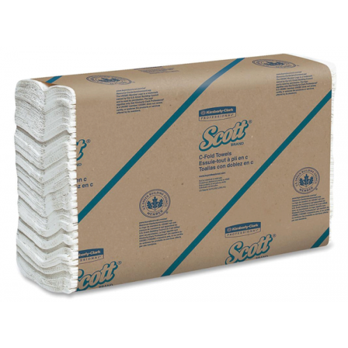 Scott C-Fold Towels - 1-Ply, 150/Pkg, 12 Pkg/Case