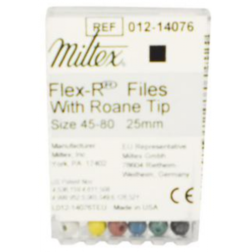 Flex-R Files 25mm #45-80 Assorted 6/Bx