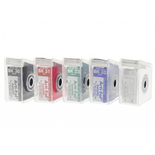 Arti-Fol Metallic One-Sided Articulating Film, 12 microns, 22 mm x 20 m, Green, 1 Roll/Pk, BK32