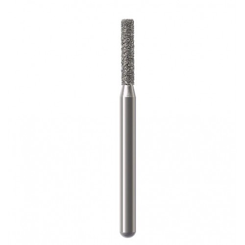 NTI Diamond Burs, FG, Cylinder Flat End, # M837, 1.4 mm, Medium, Gray, 5/Pk, M837-014