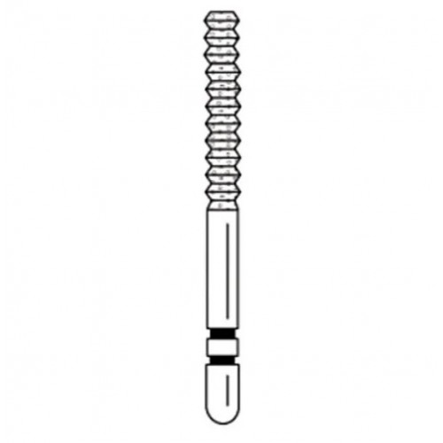 Two Striper Diamond Burs, FG, Gross Reduction, Crown Cut, SC10, 1.8 mm, Coarse, Green, 5/Pk, 2015577