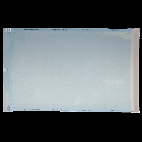 Sterilization Pouch, Class 4, Self-Sealing, Blue Film, 4.25" x 11" 200/Pack, 100536