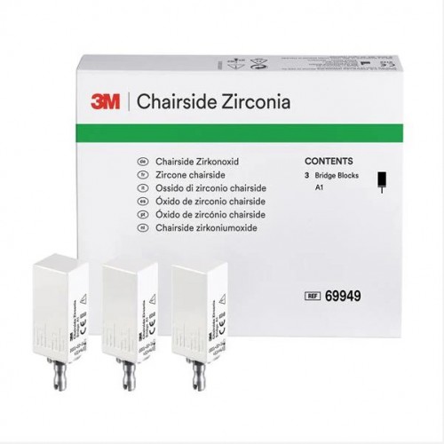 Chairside Zirconia Bridge Block 39mm Refill A3 3/Pk