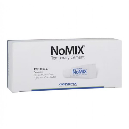 NoMix Temporary Cement, Unit Dose Dispenser, 0.50 g, 50/Pk, 310157
