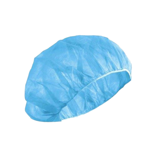 SafeBasics Bouffant Caps, 24", Blue, 100/Pk, 8004