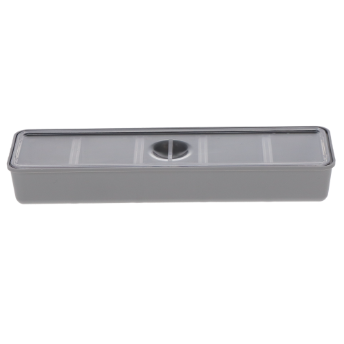 Tub Cup With Cover, Long, Gray, 1/Pk, 20Z473