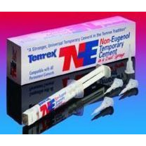 Temrex TNE Non-Eugenol Cement, Dual Syringe Kit, 6 g, 1/Pk, 7760