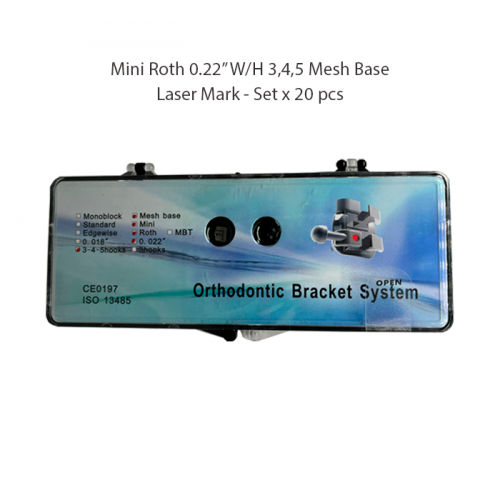 Mini Roth .022 W/H 345 Mesh Base / Laser Mark - BOX