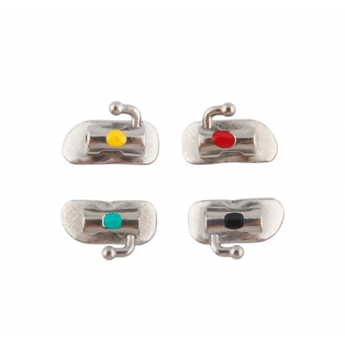 Luxe 1st Molar Bondable Single Non-Convertible Buccal Tubes - 4pcs/bag