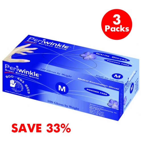 Periwinkle Soft Blue Gloves – Buy 2, Get 1 FREE! (3-Pack × 100 pcs/box) – Sale25